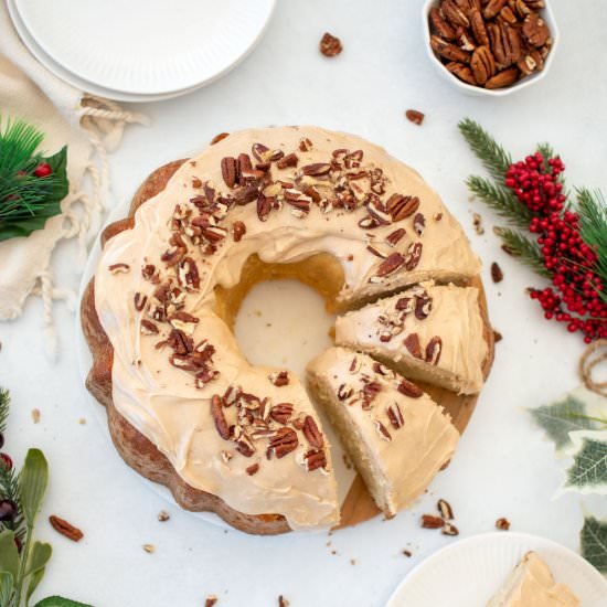 Maple Pecan Pound Cake - Recipe photo by mimibakesphotos