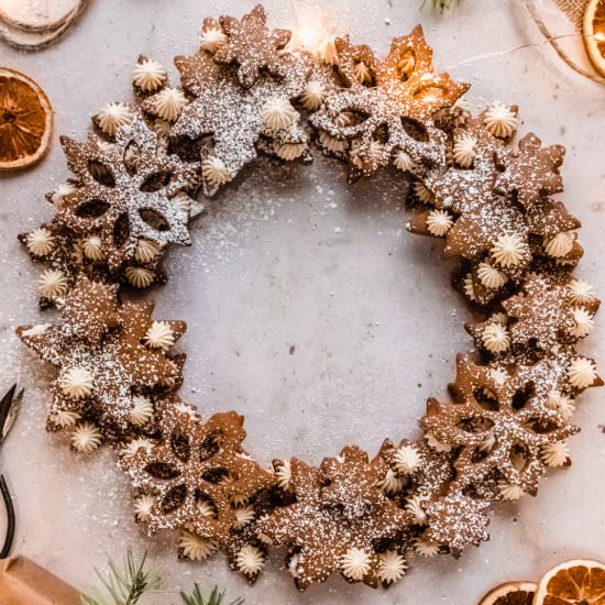 Gingerbread Wreath - Recipe photo by windycitydinnerfairy