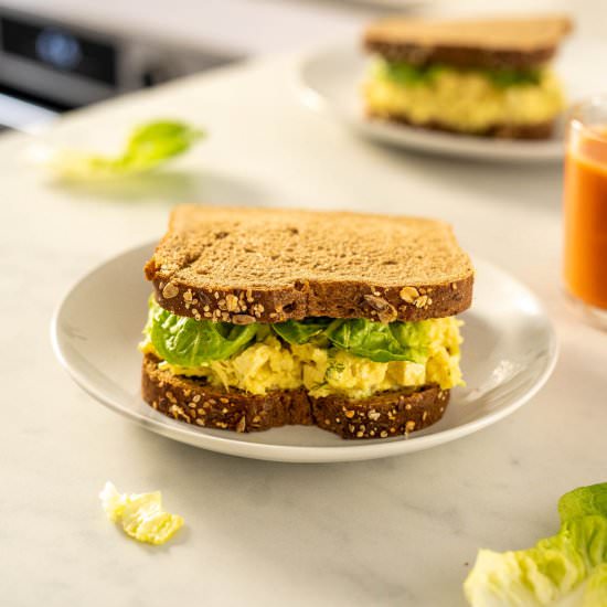 Vegan Egg Salad Sandwich - Recipe photo by Ourplantbasedworld