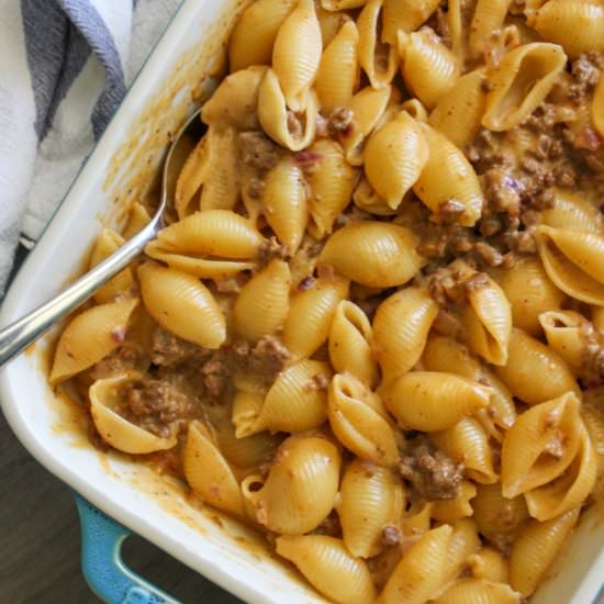 Cheeseburger Mac and Cheese - Recipe photo by thecandidcooks