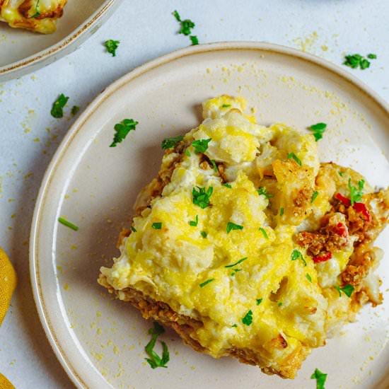 Vegan Cauliflower Casserole - Recipe photo by plantnspice
