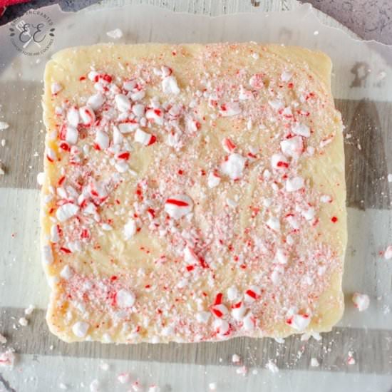 White Chocolate Peppermint Fudge - Recipe photo by emilyenchanted
