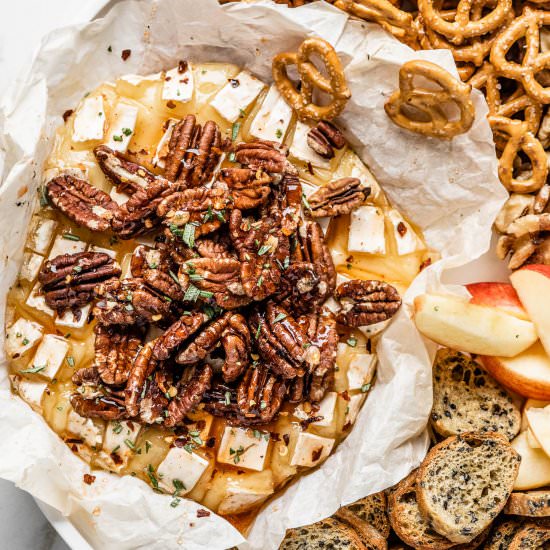 Hot Honey Baked Brie - Recipe photo by The Endless Meal