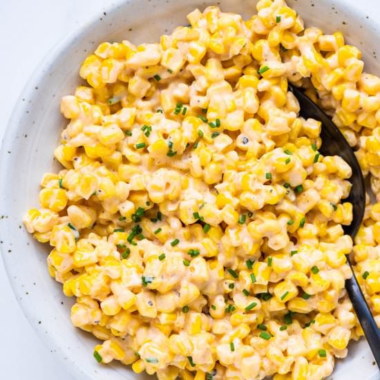 Honey Butter Skillet Corn - Recipe photo by The Endless Meal