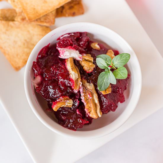 No-Bake Cranberry Cheese Dip - Recipe photo by House of Elyn Ryn