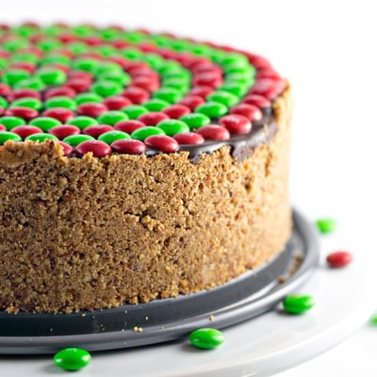 M&M Peanut Butter Pretzel Pie - Recipe photo by bunsenburnerbakery