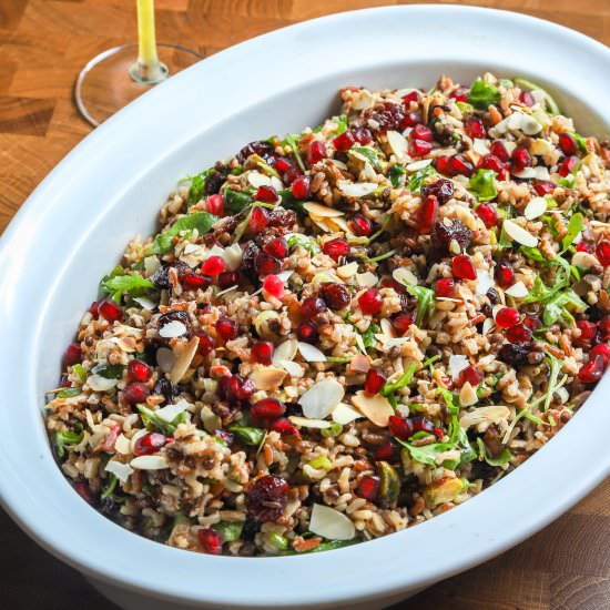 Jewelled Wild Rice Salad - Recipe photo by Cooking With Camilla
