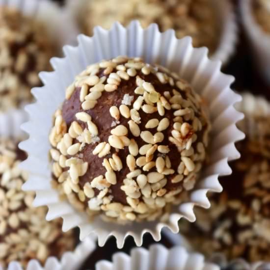 Chocolate Halva Truffles - Recipe photo by cookingontheweekends