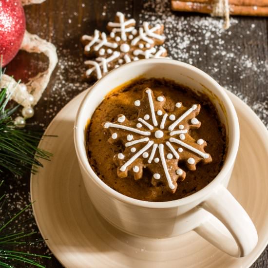 Gingerbread Mug Cake - Recipe photo by PastryWishes