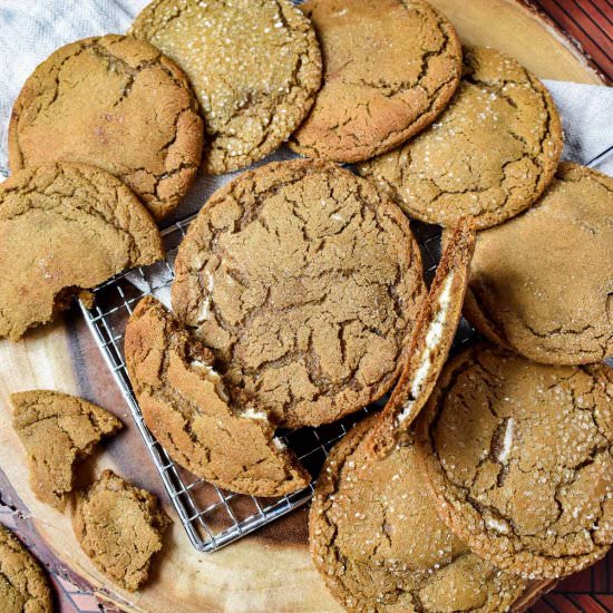 Gingerbread Cheesecake Cookies - Recipe photo by stressbaking