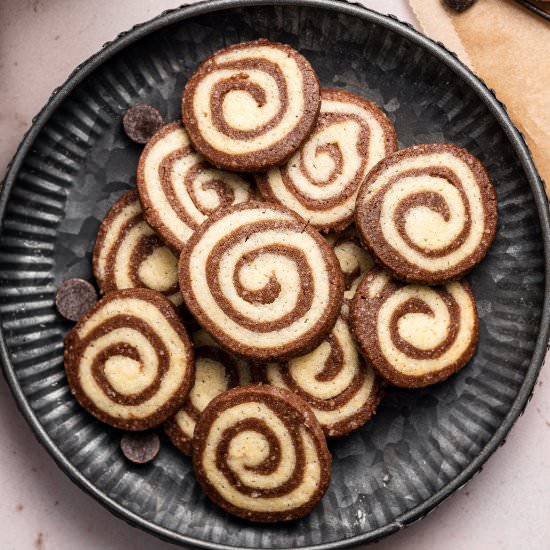 Chocolate Pinwheel Cookies - Recipe photo by bunsenburnerbakery