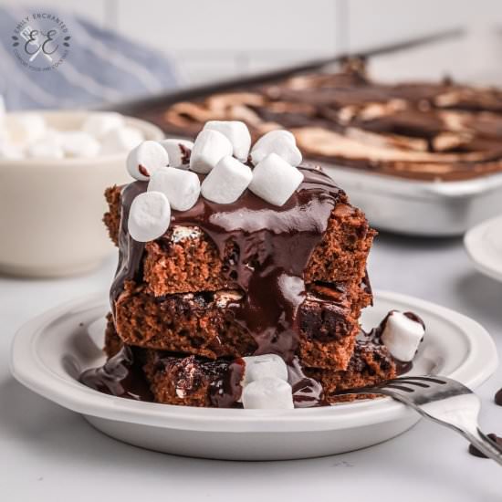 Hot Chocolate Sheet Pan Pancakes - Recipe photo by emilyenchanted