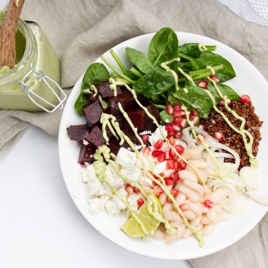 AVOCADO & TAHINI DRESSING - Recipe photo by The FoodOlic