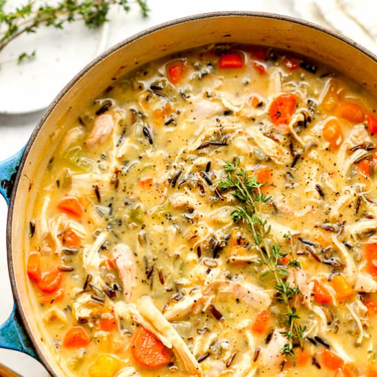 Turkey Rice Soup - Recipe photo by suebeehomemaker