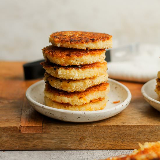 Cheesy Potato Pancakes - Recipe photo by suebeehomemaker