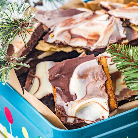 Saltine Cracker Toffee - Recipe photo by Flavor Mosaic