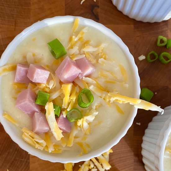 Cheesy Ham and Potato Soup - Recipe photo by amycaseycooks