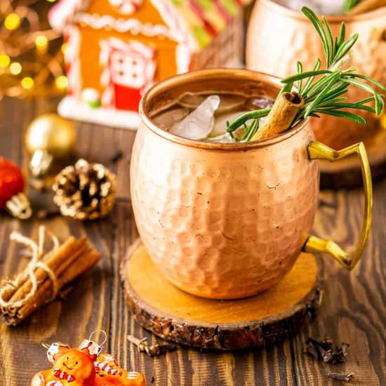 Gingerbread Mule - Recipe photo by Burrata and Bubbles