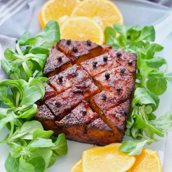 Orange Glazed Tofu Roast - Recipe photo by joskitchenlarder