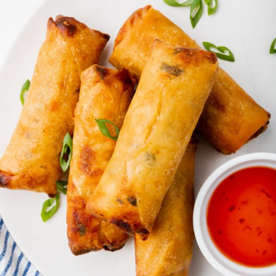 Frozen Spring Rolls In Air Fryer - Recipe photo by Air Fryer Eats