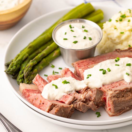 horseradish sauce - Recipe photo by The Blond Cook