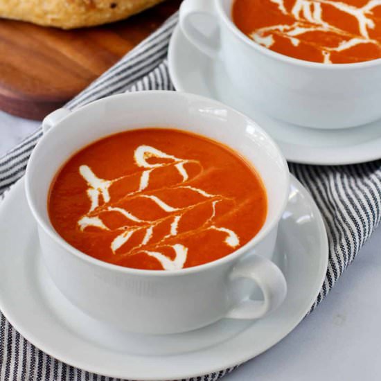 Cream of Tomato Soup - Recipe photo by karenskitchenstories