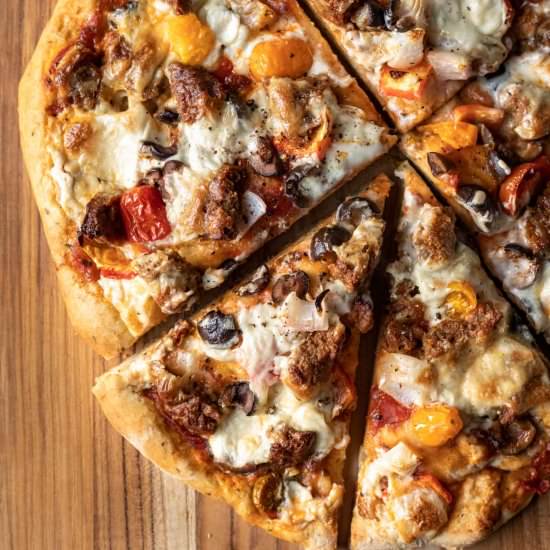 Easy Herb Pizza Dough - Recipe photo by my quiet kitchen