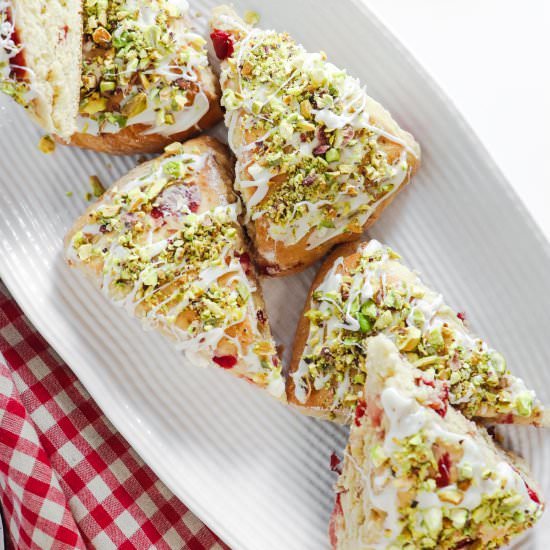 cherry christmas scones - Recipe photo by hillcitybride