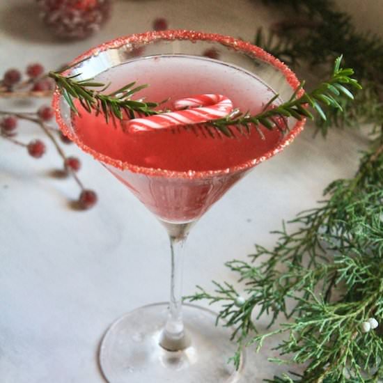 Pomegranate Martini Christmas Drink - Recipe photo by Red Wine Dragons