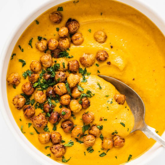 Roasted Carrot Soup - Recipe photo by The Endless Meal