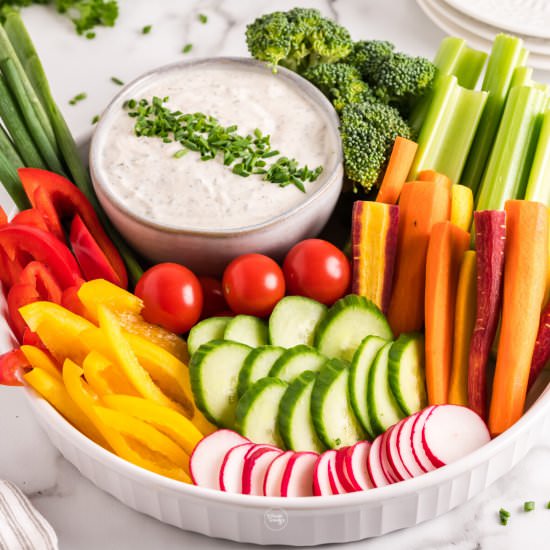 Crudite Dip Recipe for Veggies - Recipe photo by thefreshcooky