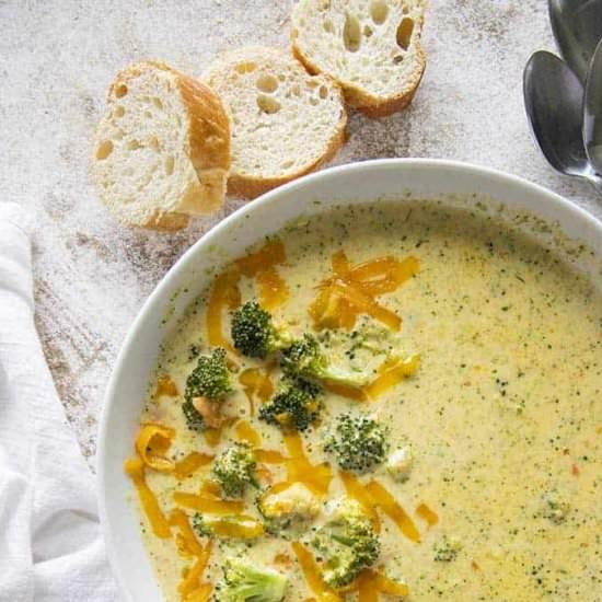 Broccoli Cheddar Soup - Recipe photo by TheSaltyMarshmallow