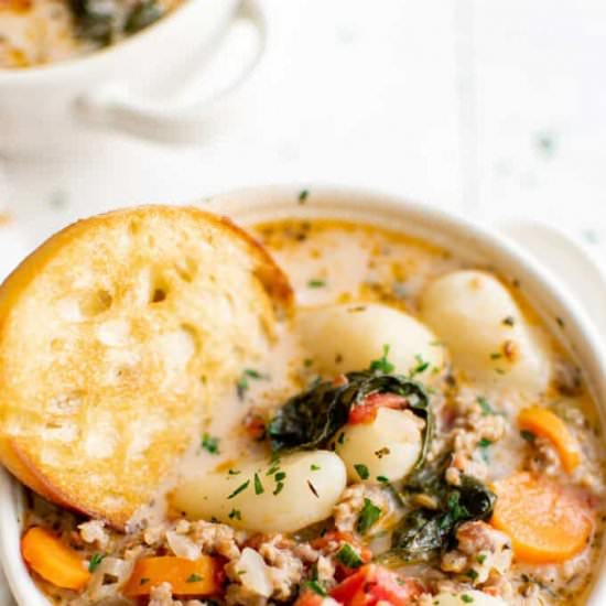 Sausage Gnocchi Soup - Recipe photo by TheSaltyMarshmallow