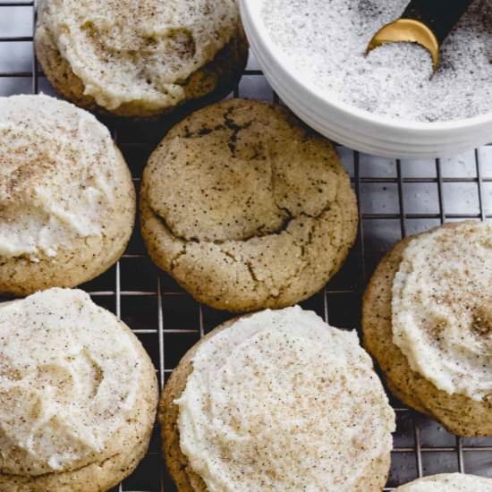 Chai Latte Snickerdoodle Cookies - Recipe photo by Sweet Simple Masala