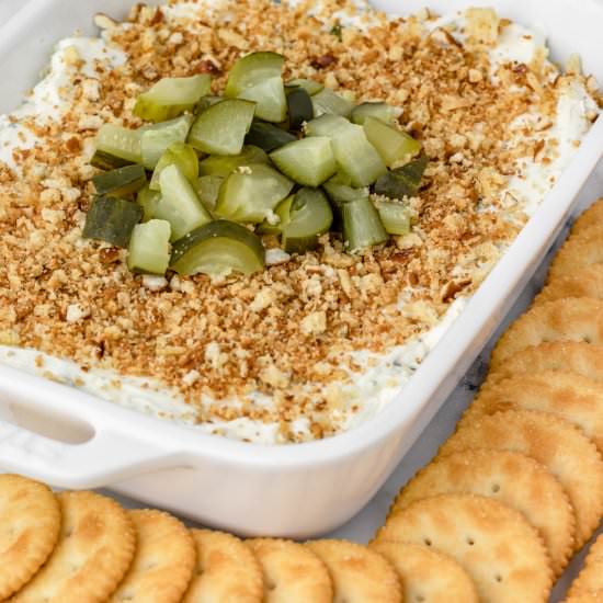 Fried Dill Pickle Dip - Recipe photo by Entirely Elizabeth