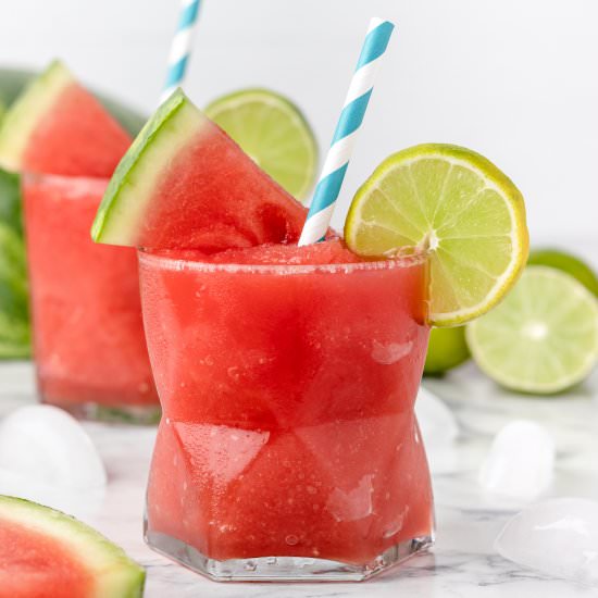Watermelon Lime Slush - Recipe photo by Entirely Elizabeth