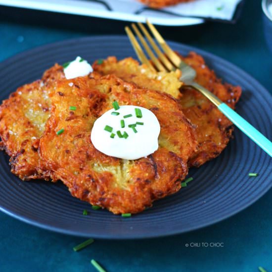 German Potato Pancakes - Recipe photo by chilitochoc