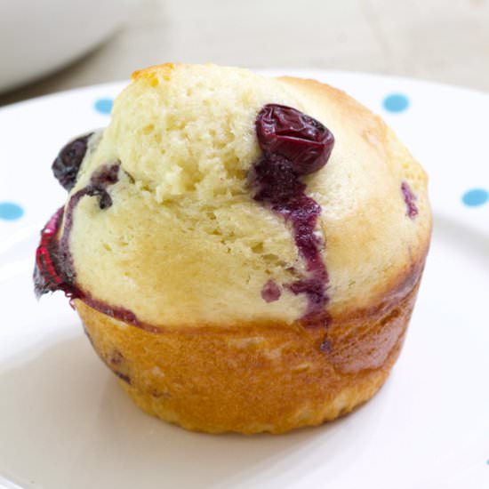 blueberry sour cream muffins - Recipe photo by mindyscookingobsession