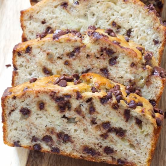 chocolate chip banana bread - Recipe photo by mindyscookingobsession
