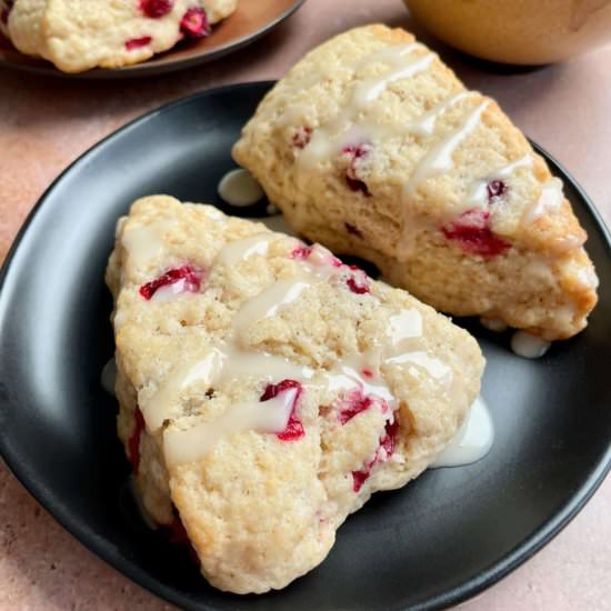 Vegan Cranberry Scones - Recipe photo by serenetrail