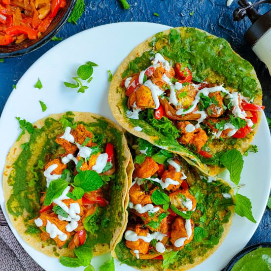 Chicken Tikka Wraps - Recipe photo by Sheeba@gohealthy
