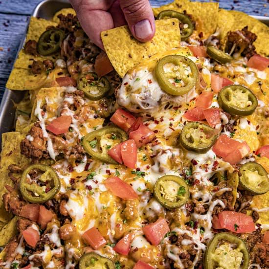 Easy Classic Nachos - Recipe photo by ChiliPepperMadness