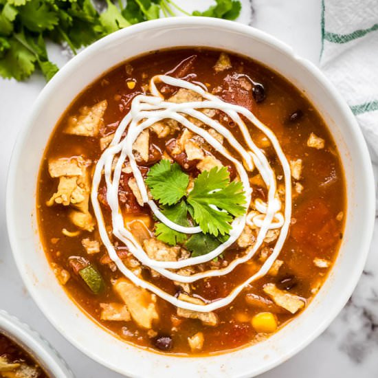 Chicken Taco Soup - Recipe photo by dizzybusyandhungry
