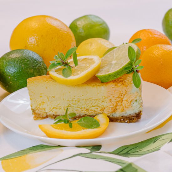 Triple-Citrus Cheesecake - Recipe photo by House of Elyn Ryn