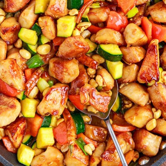Panda Express Kung Pao Chicken - Recipe photo by The Slow Roasted Italian
