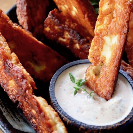 Halloumi Fries & Greek Yogurt Dip - Recipe photo by cookingontheweekends