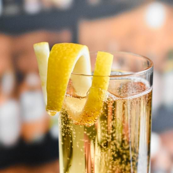 How to Make a Lemon Twist Garnish - Recipe photo by stressbaking