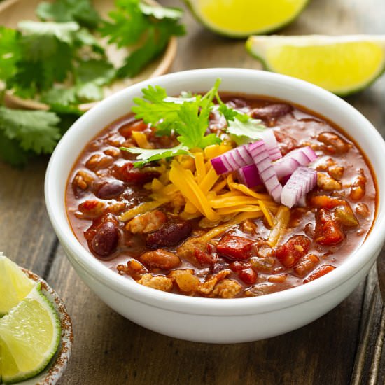 Healthy Turkey Chili - Recipe photo by Lemon blossoms