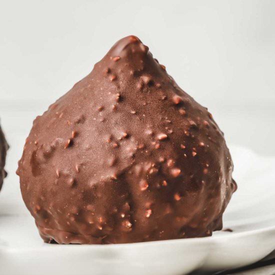 Chocolate Rocher Glaze - Recipe photo by Sweetly Cakes