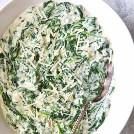 Steakhouse Creamed Spinach - Recipe photo by fromachefskitchen